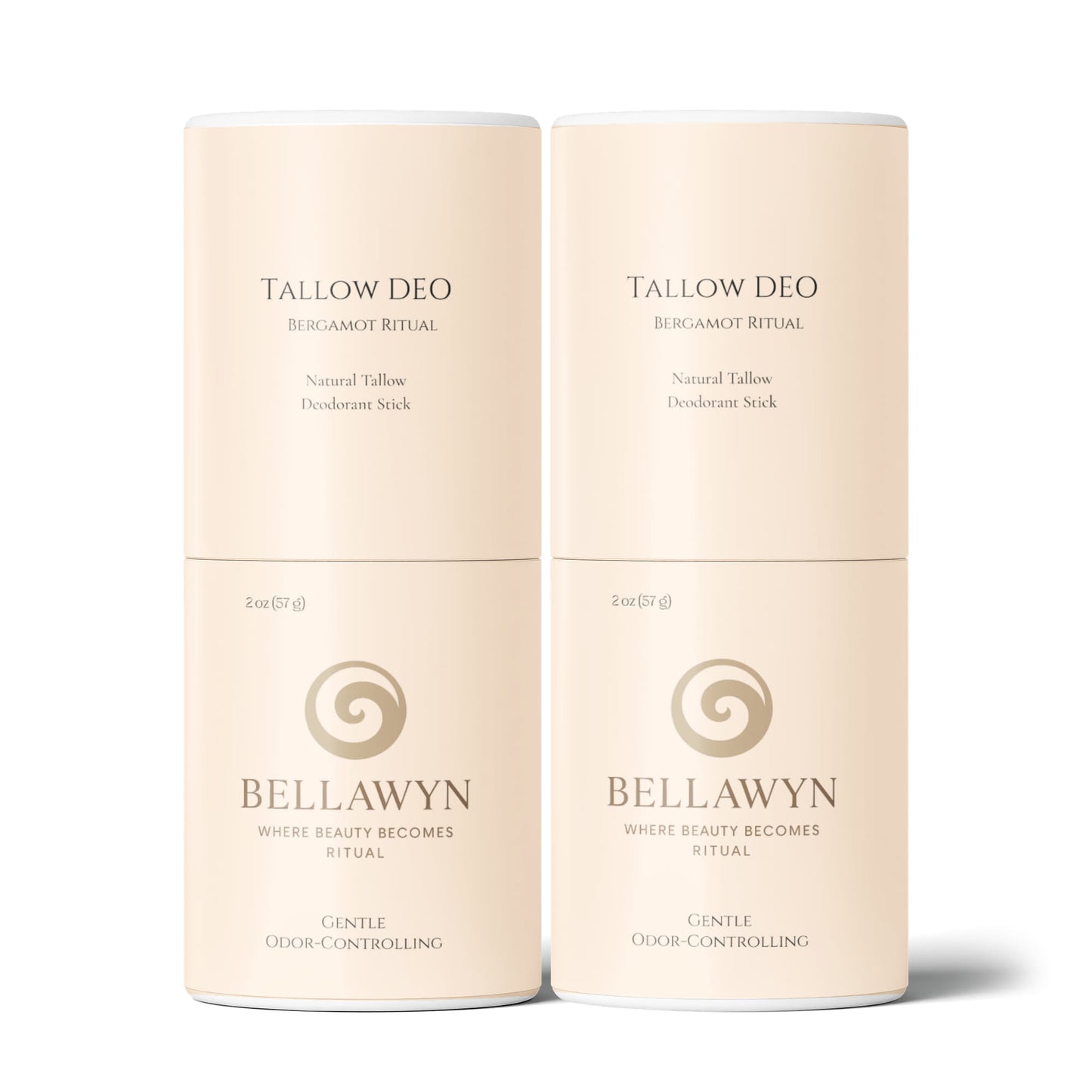 2 Pack Tallow Deo: Natural Tallow Deodorant Stick